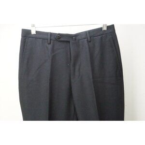 Incotex Dark Blue Flannel Wool Dress Pants Trousers 46 EU Brand NEW